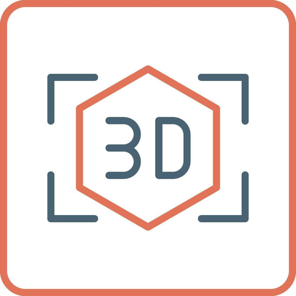 ícone de vetor 3D