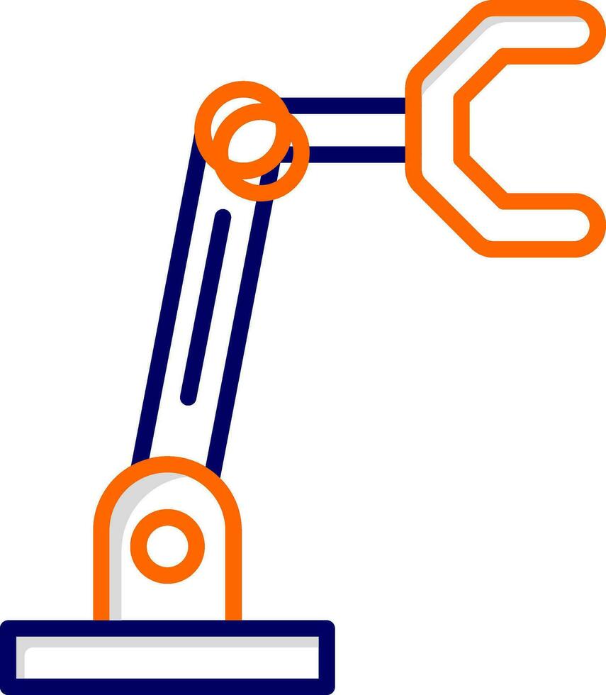 ícone de vetor de braço robótico