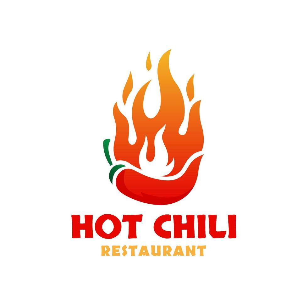 vetor de conceito de design de logotipo red hot chili, modelo de design de logotipo de pimenta picante