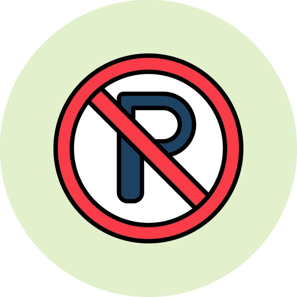 não estacionamento vetor ícone