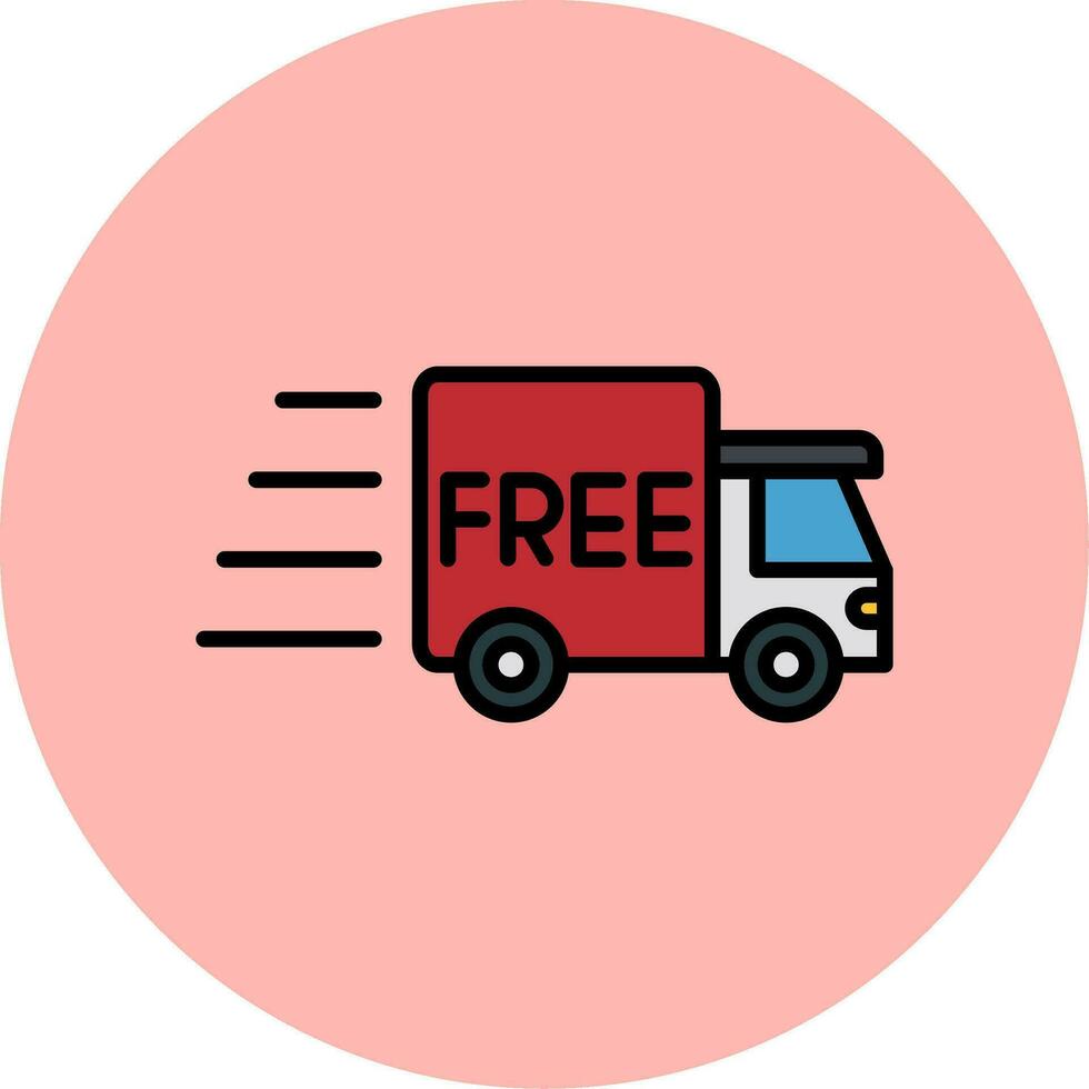 ícone de vetor de entrega gratuita