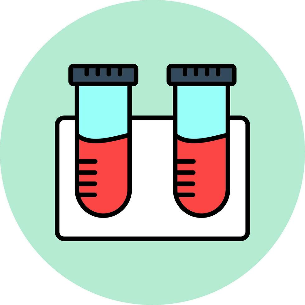 ícone de vetor de tubos de ensaio