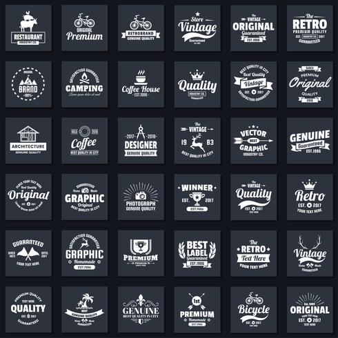 Vintage Retro Vector Logo para banner