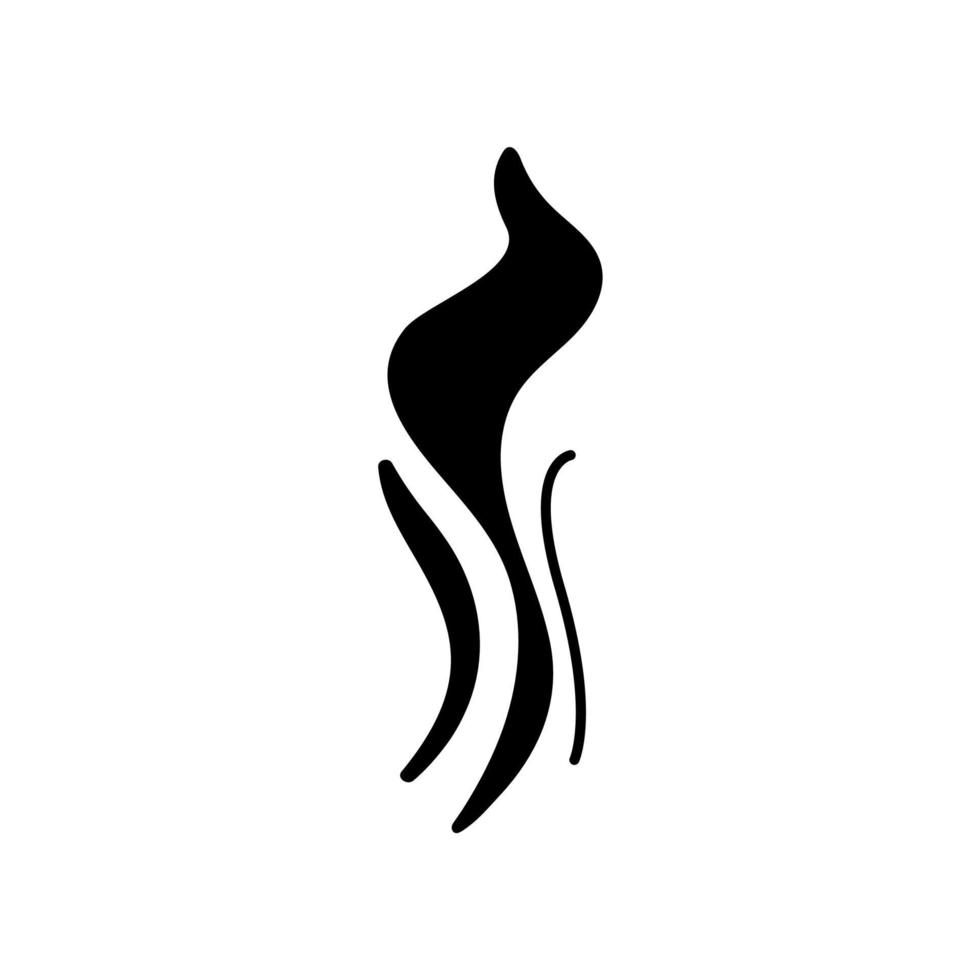 ícone de glifo preto de redemoinho de vento vetor