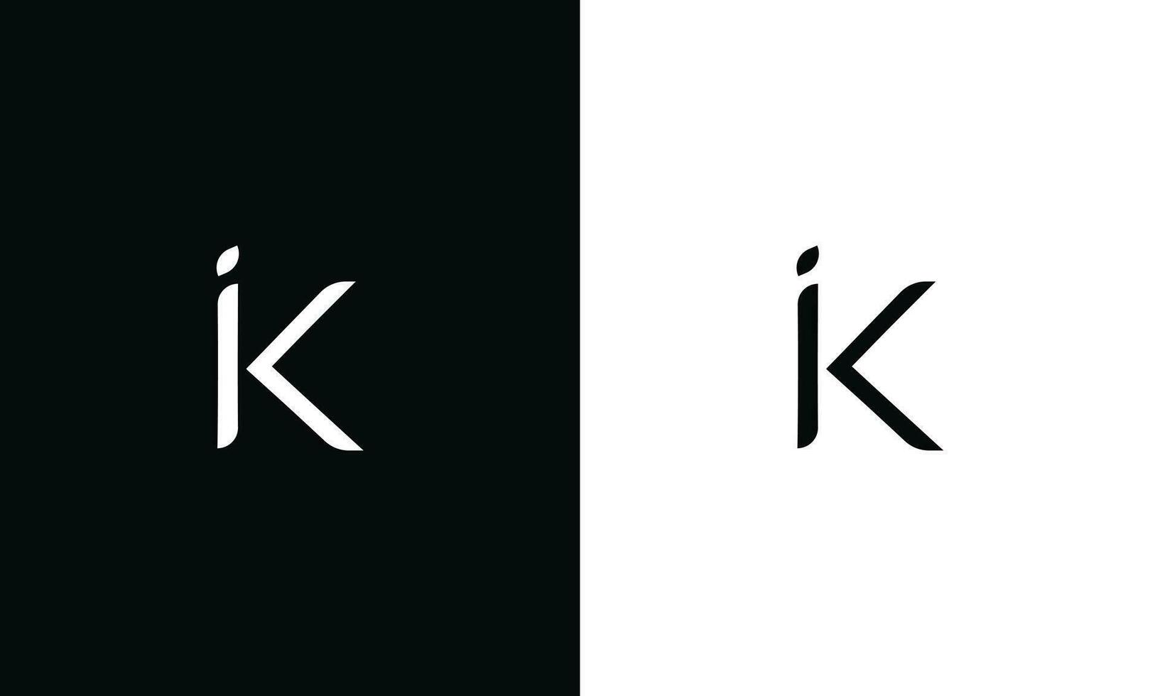 ik ki Eu k inicial carta luxo-premium logotipo. vetor