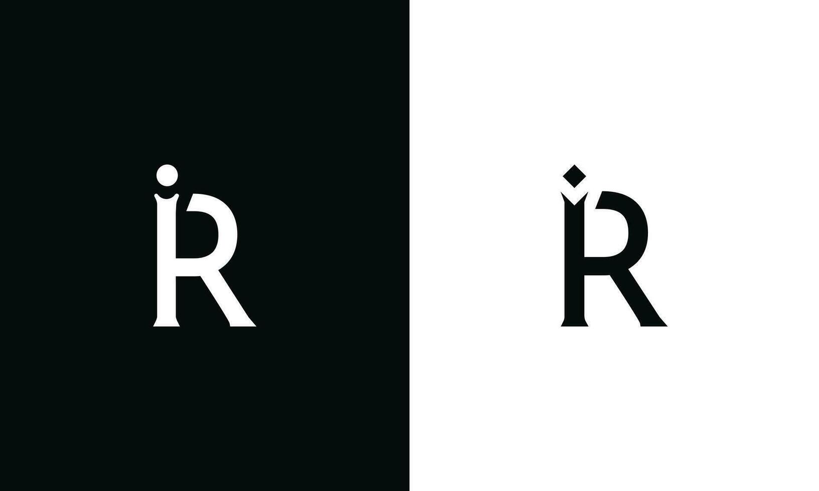 ir ri Eu r inicial carta luxo-premium logotipo. vetor