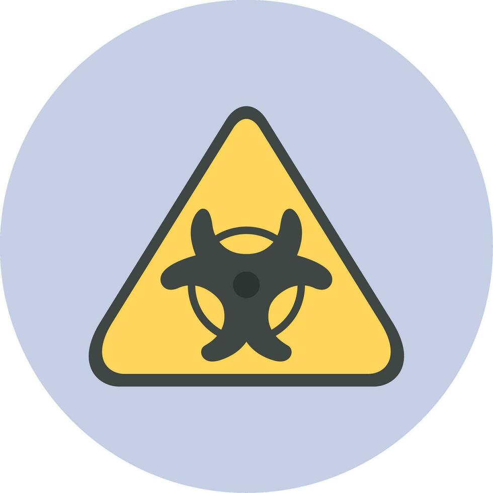 ícone de vetor de risco biológico
