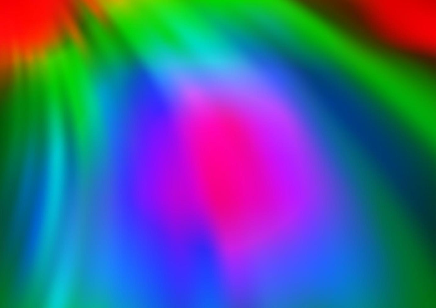 luz multicolor, padrão de vetor de arco-íris com círculos curvos.