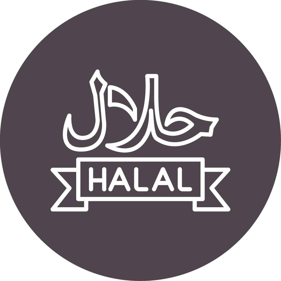 ícone de vetor halal