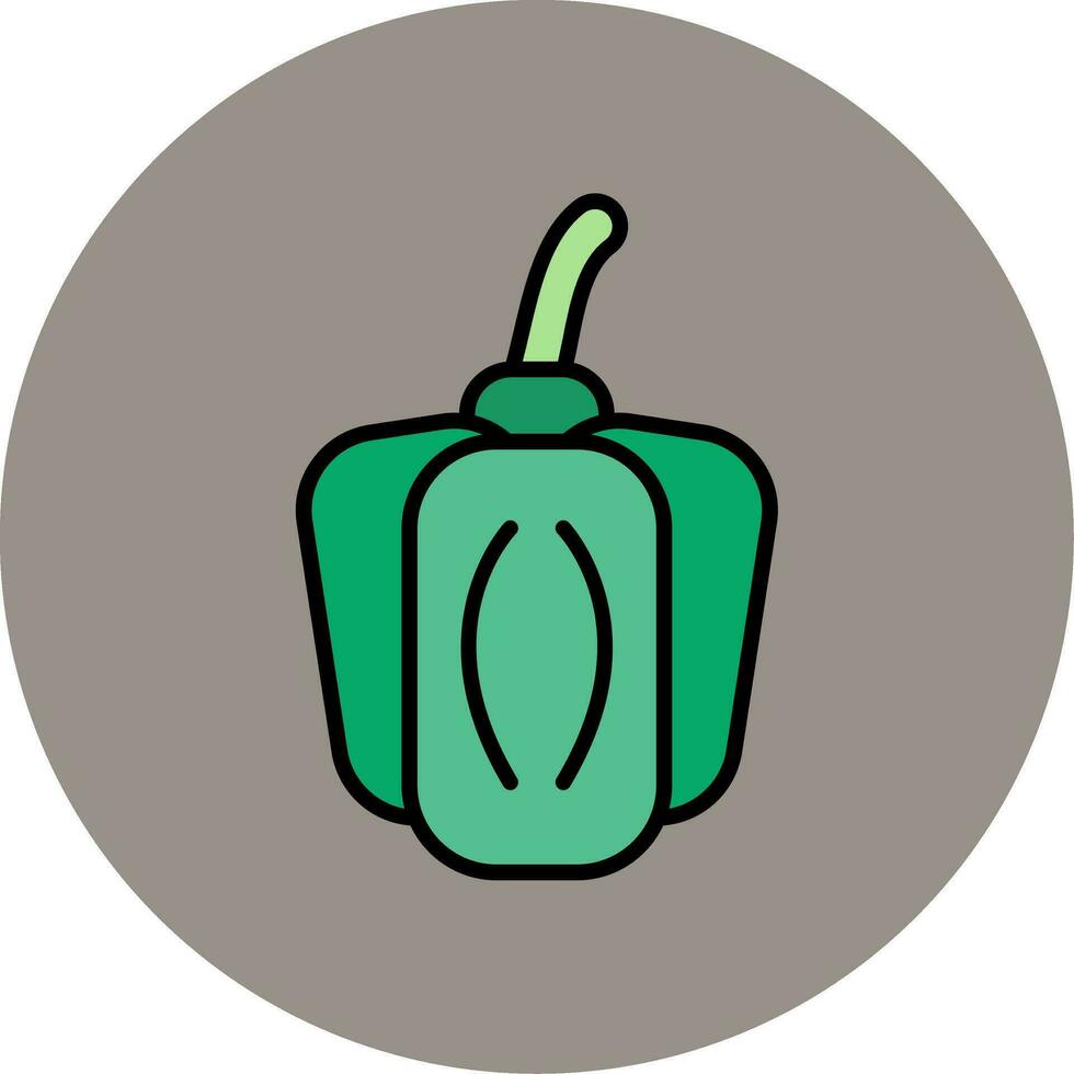 verde Pimenta vetor ícone