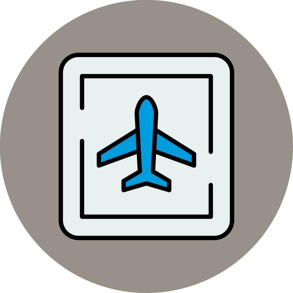 aeroporto placa vetor ícone