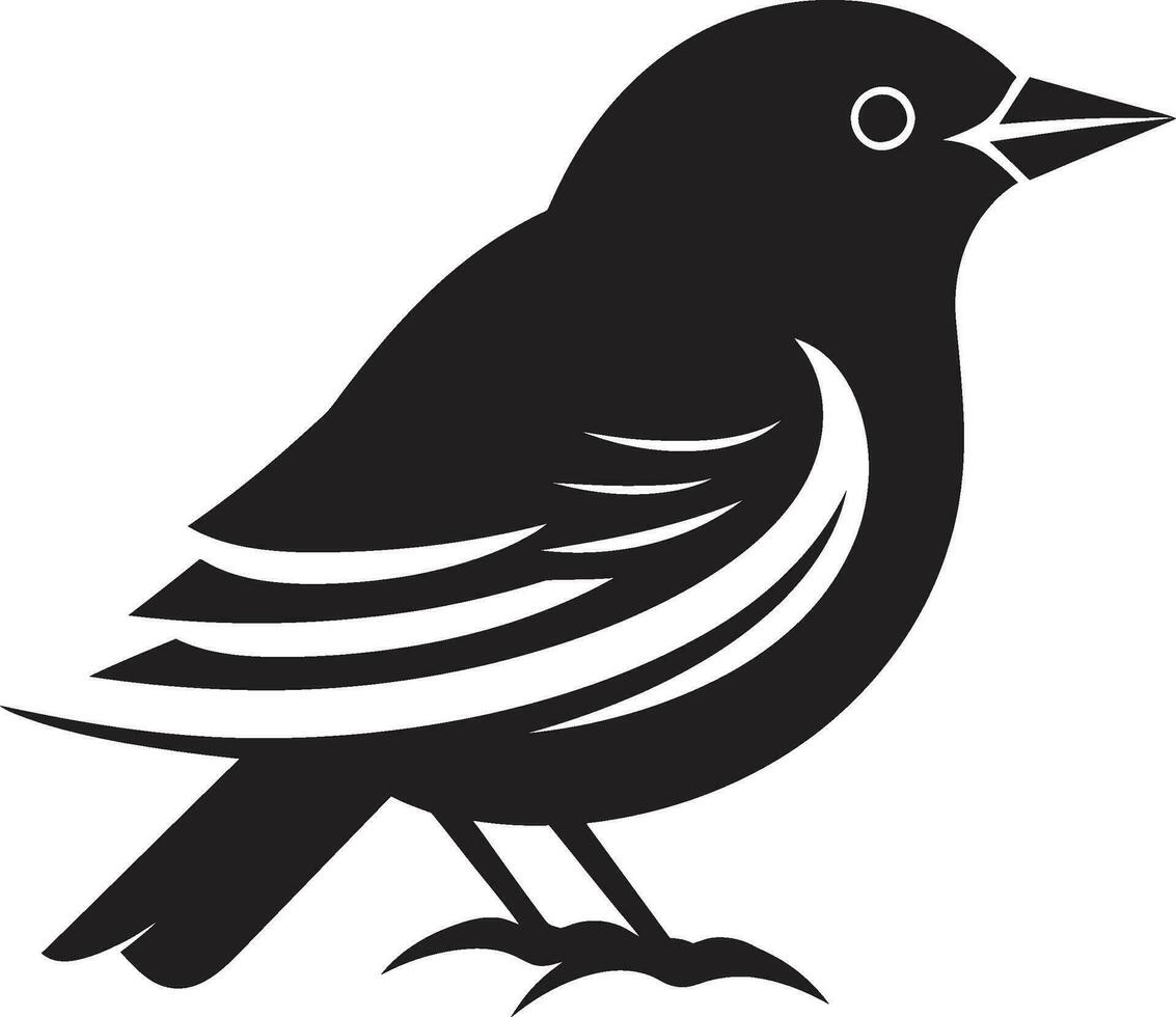 corvos poleiro ícone pardal serenidade emblema vetor