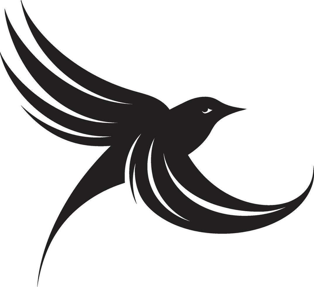 abstrato cegonha crachá papagaio-do-mar silhueta logotipo vetor