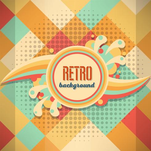 Modelo de Design retro vintage estilo de fundo vetor