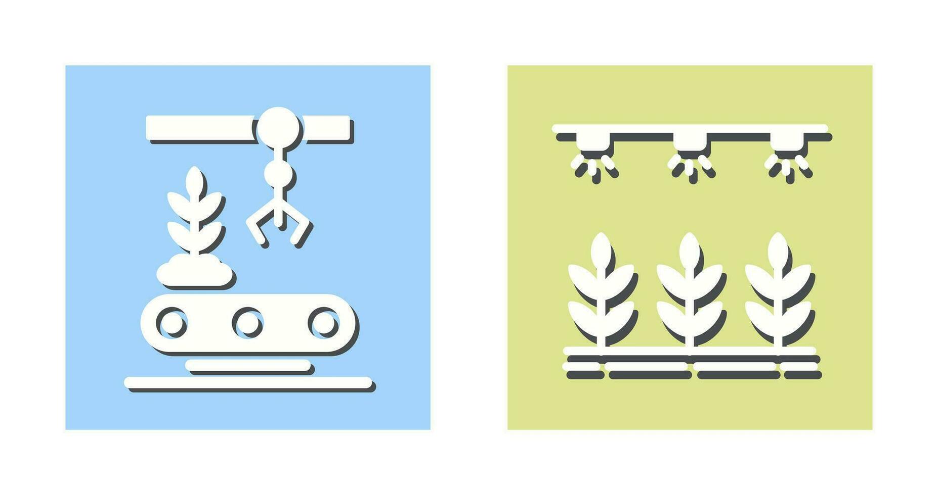 transportador e irrigação ícone vetor