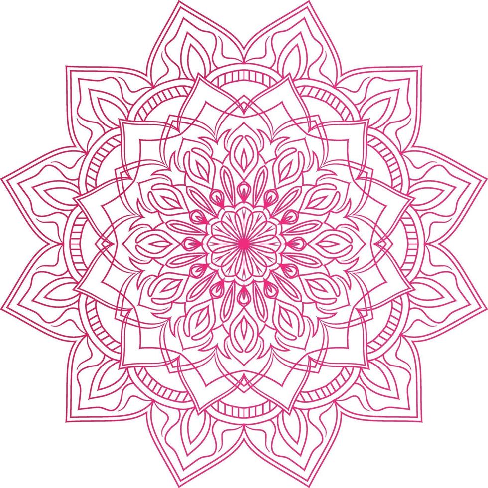 mandala de ornamento de vetor