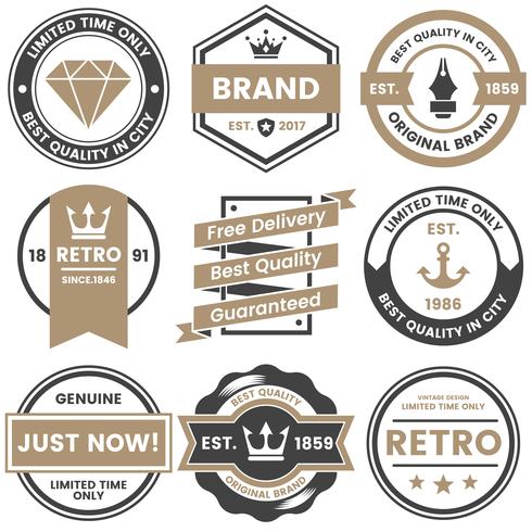 Vintage Retro Vector Logo para banner