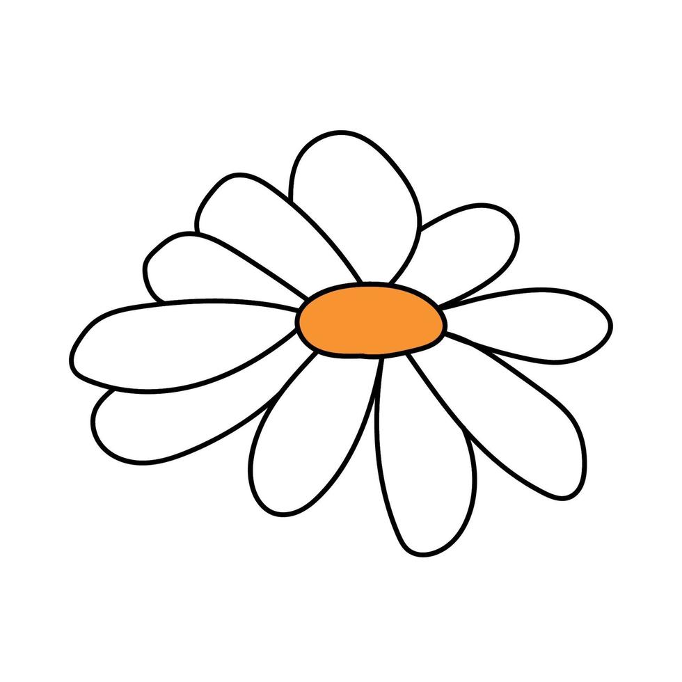 flor para decoração, flor de desenho animado vetor