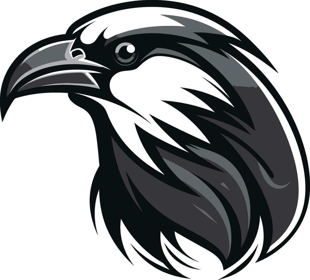 contemporâneo Corvo logotipo símbolo Prêmio Raven insígnia vetor