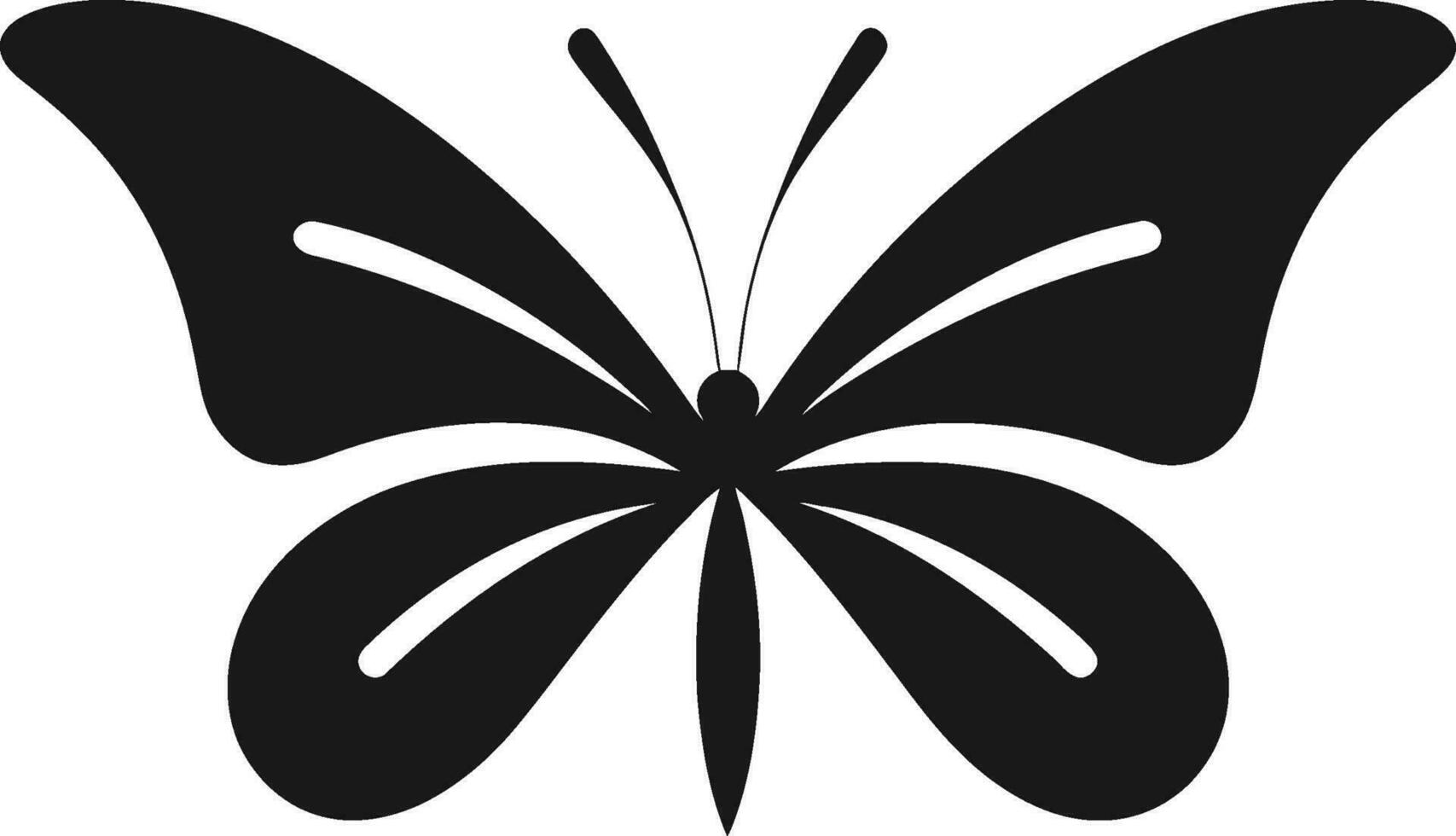 Preto borboleta dentro sombras uma trabalhos do noir gracioso majestade Preto borboleta símbolo vetor