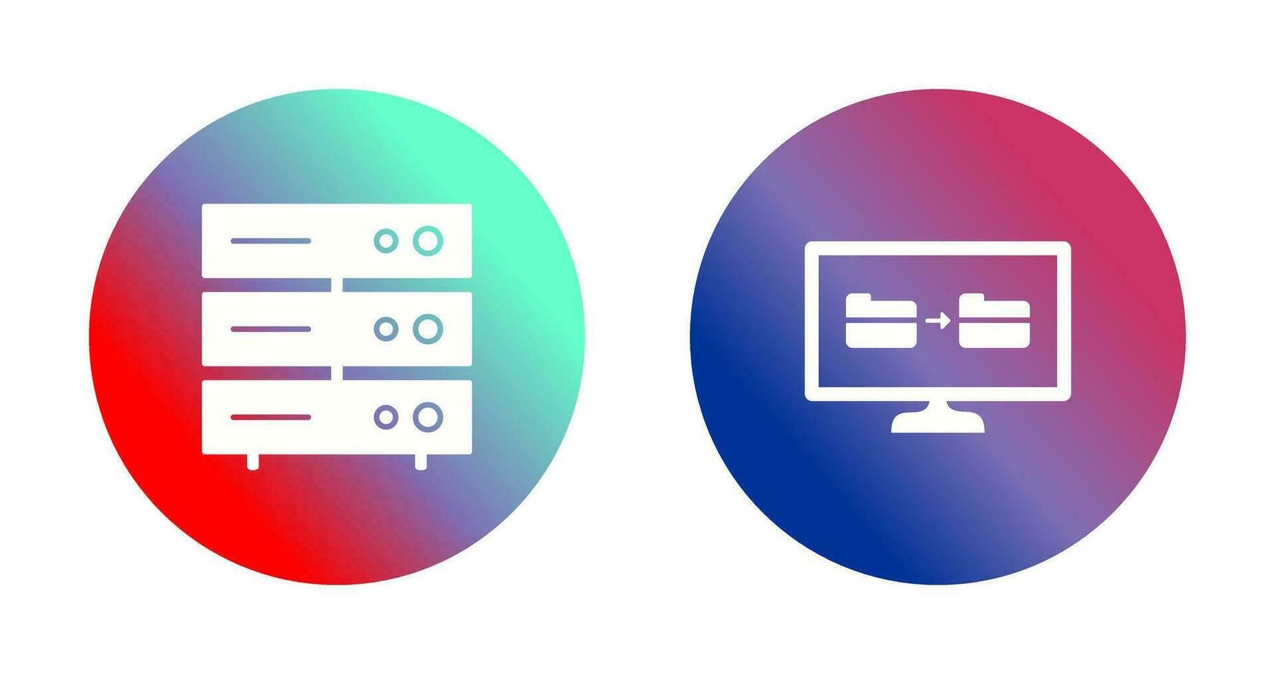 servidor rede e Arquivo partilha ícone vetor