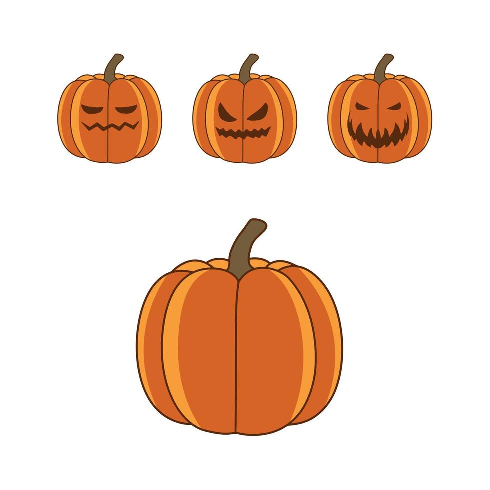 ilustração em vetor abóbora festa de halloween