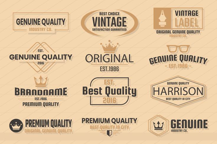 Vintage Retro Vector Logo para banner