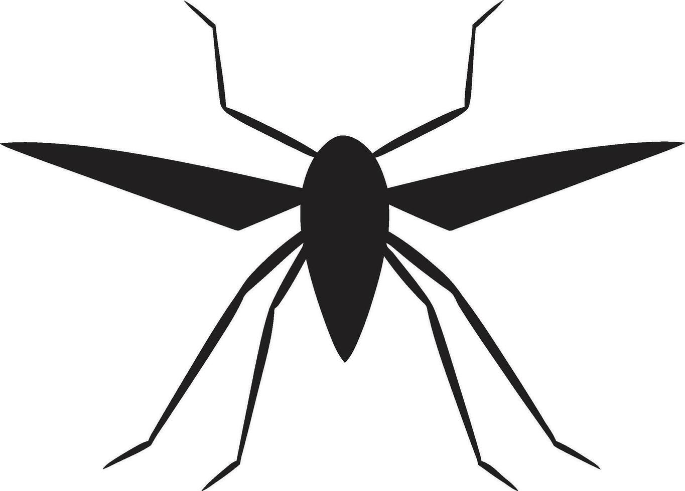 minimalista mosquito logotipo à moda mosquito insígnia vetor