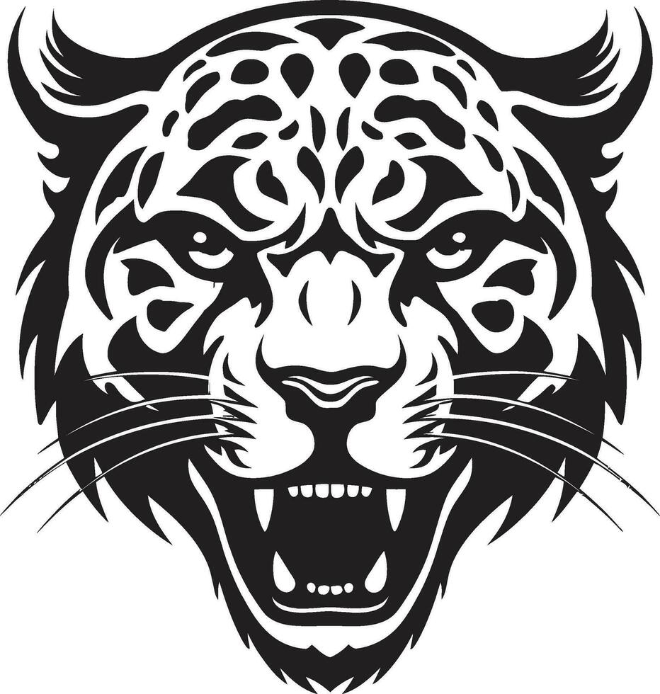 destreza dentro Preto leopardo vetor logotipo Projeto ferocidade desencadeado Preto leopardo ícone