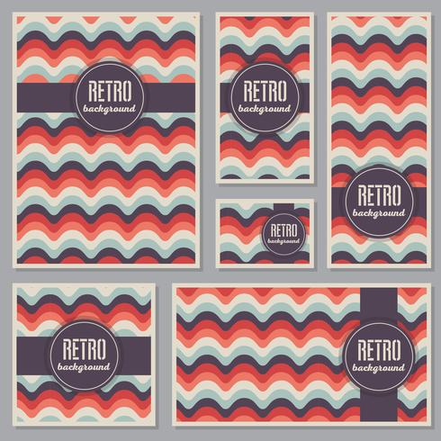 Modelo de Design retro vintage estilo de fundo vetor