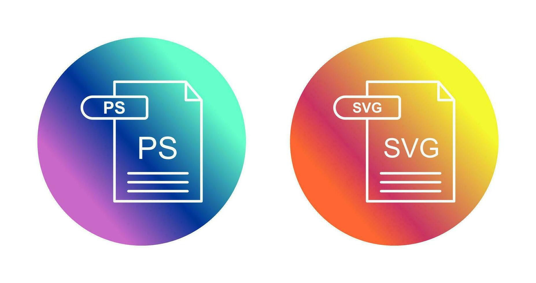 ps e SVG ícone vetor