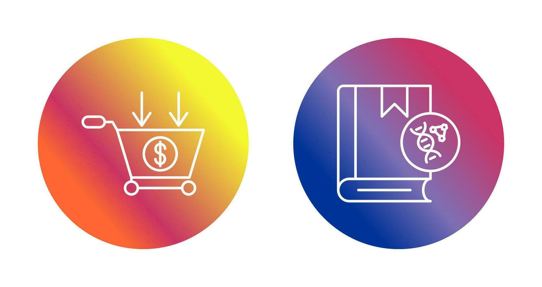 comércio e dna ícone vetor