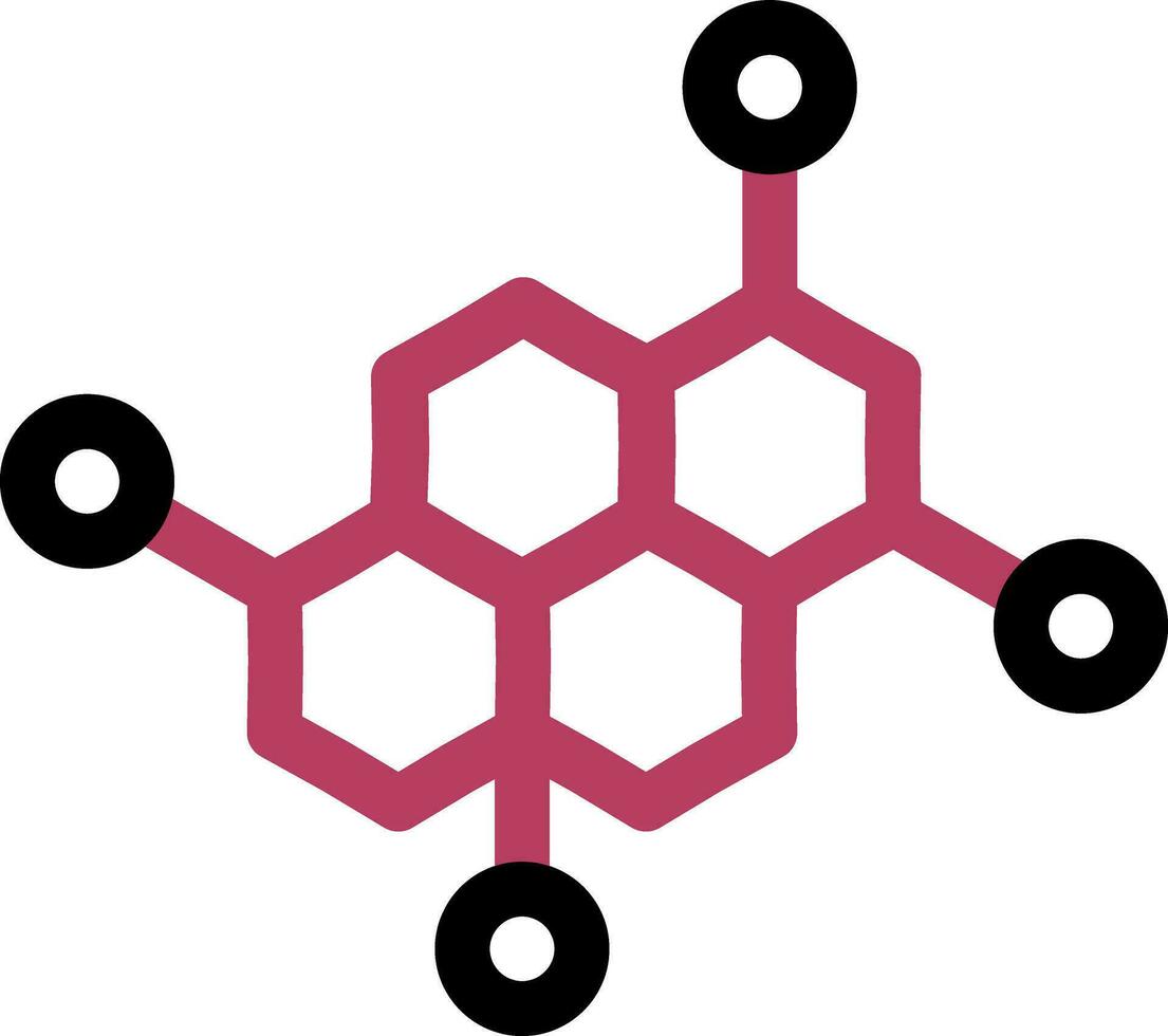 design de ícone criativo de molécula vetor