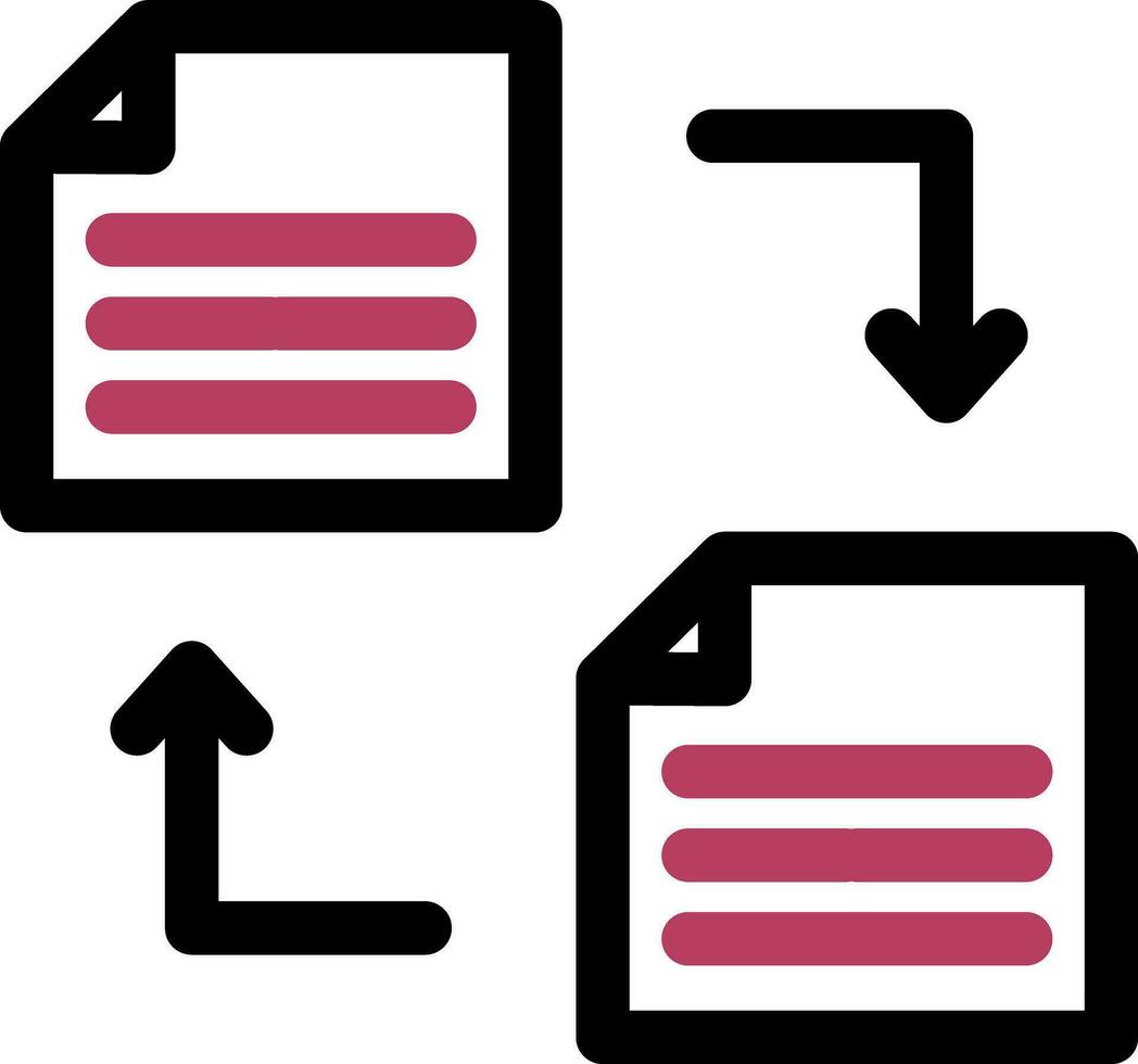 design de ícone criativo de transferência de arquivo vetor