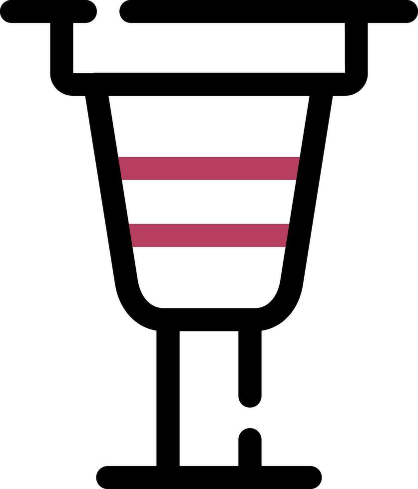 design de ícone criativo de perna de pau vetor