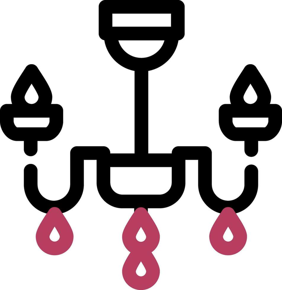 design de ícone criativo de candelabro vetor