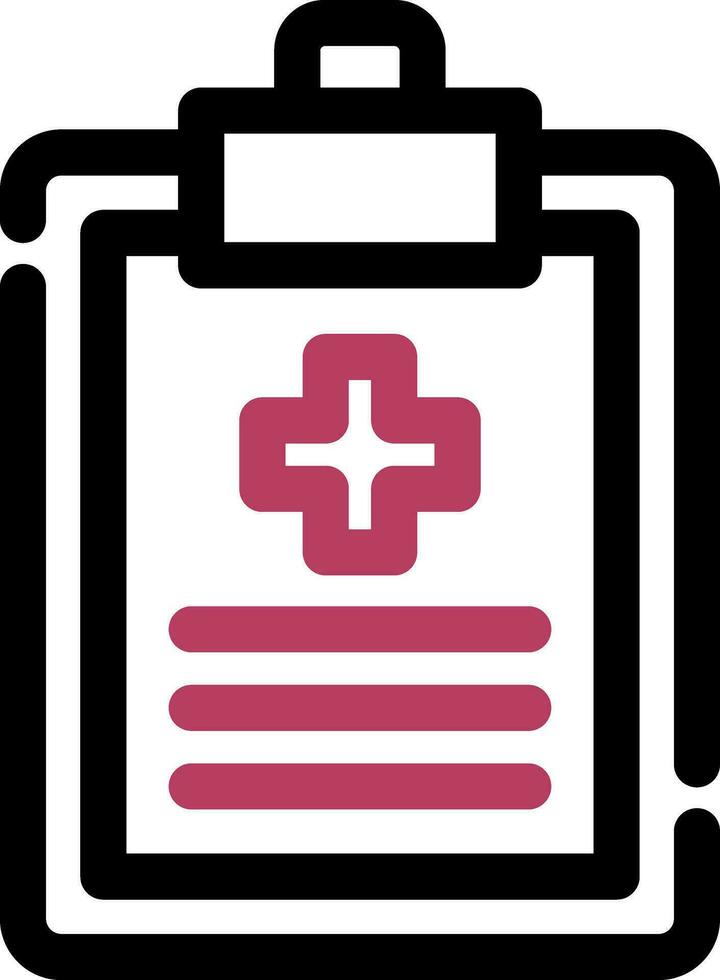 design de ícone criativo de relatório de saúde vetor