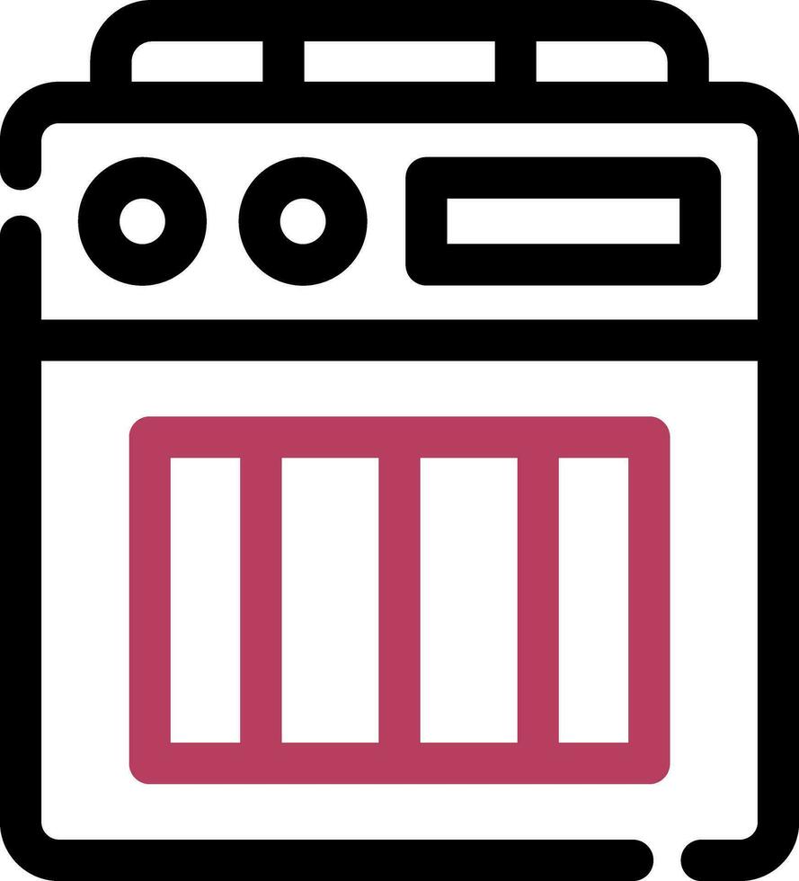 design de ícone criativo de caixa de amplificador vetor
