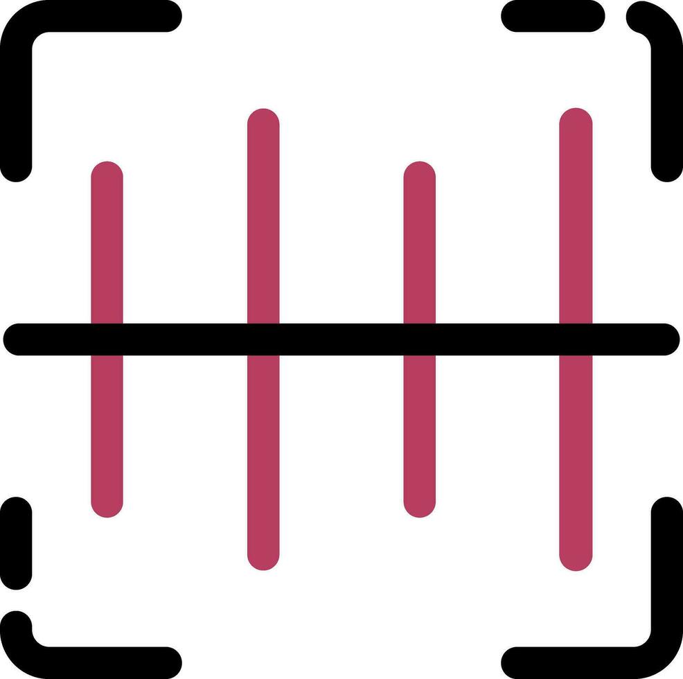 design de ícone criativo de código de barras vetor