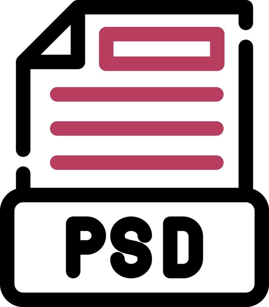 design de ícone criativo de arquivo psd vetor