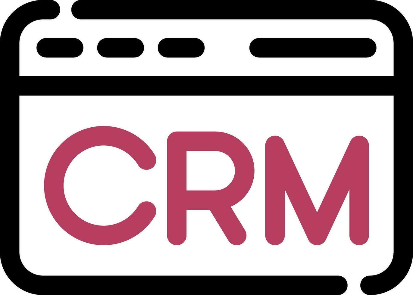 crm criativo ícone Projeto vetor