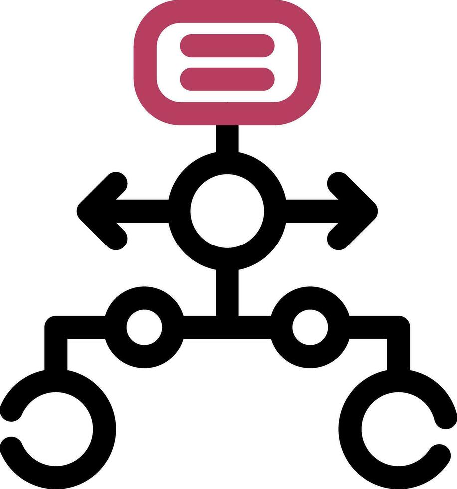 horizontal hierarquia criativo ícone Projeto vetor