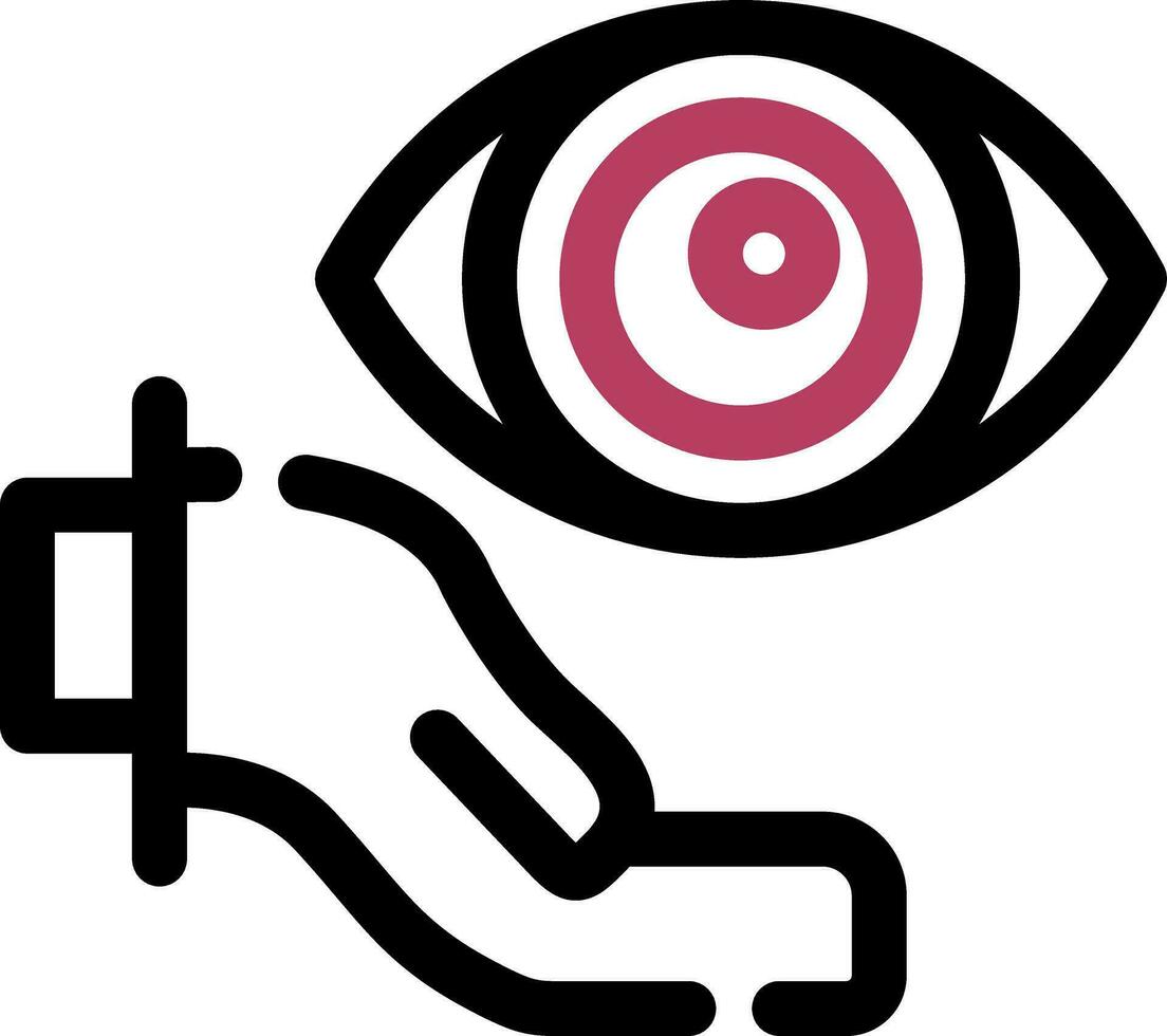 primário olho Cuidado criativo ícone Projeto vetor