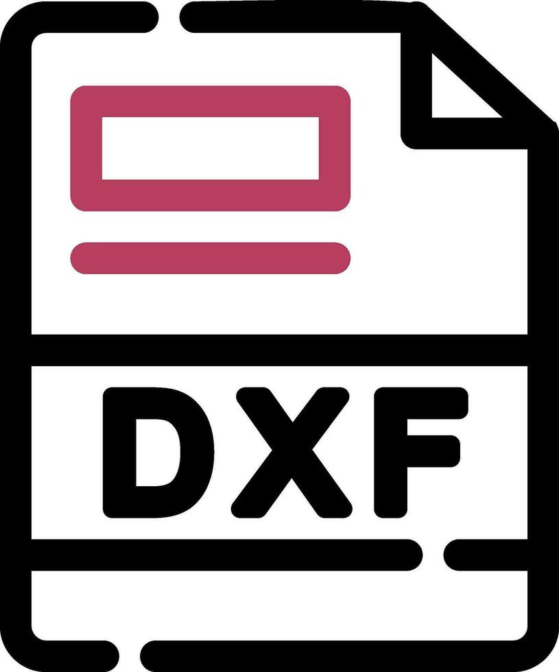 dxf criativo ícone Projeto vetor