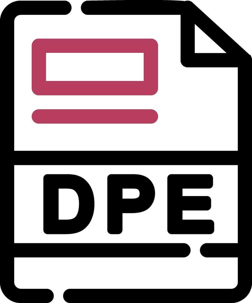 dpe criativo ícone Projeto vetor