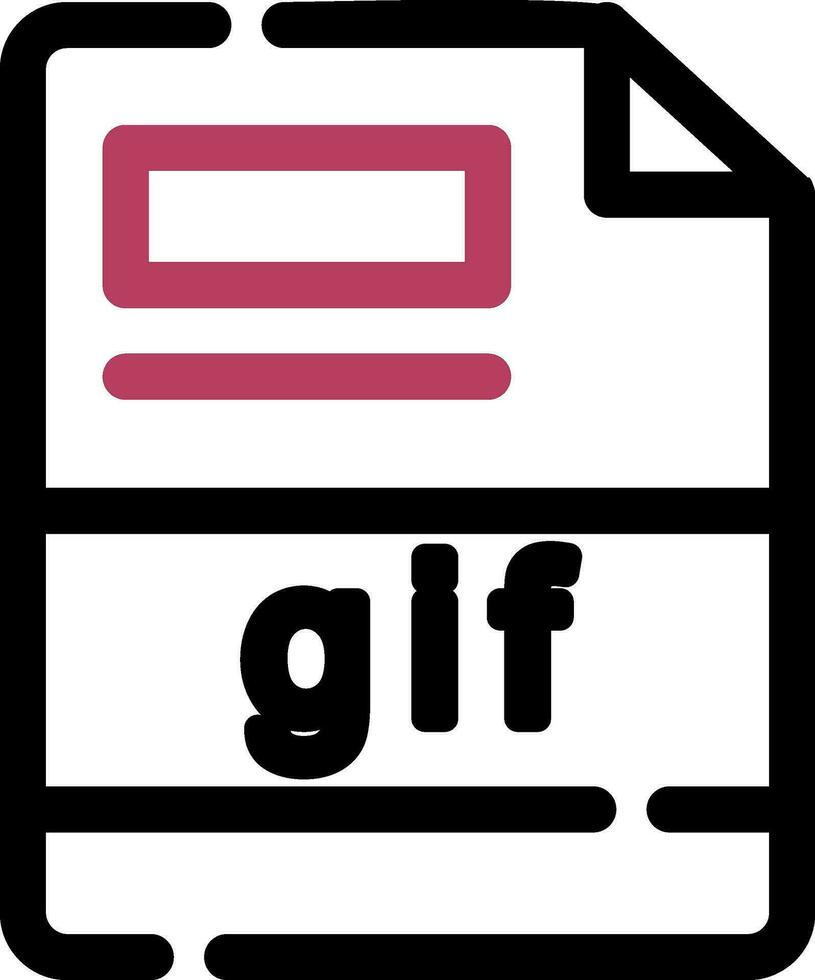 gif criativo ícone Projeto vetor