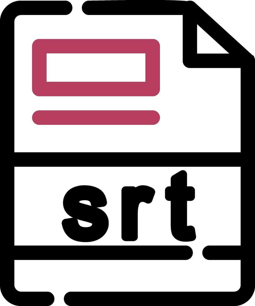 srt criativo ícone Projeto vetor