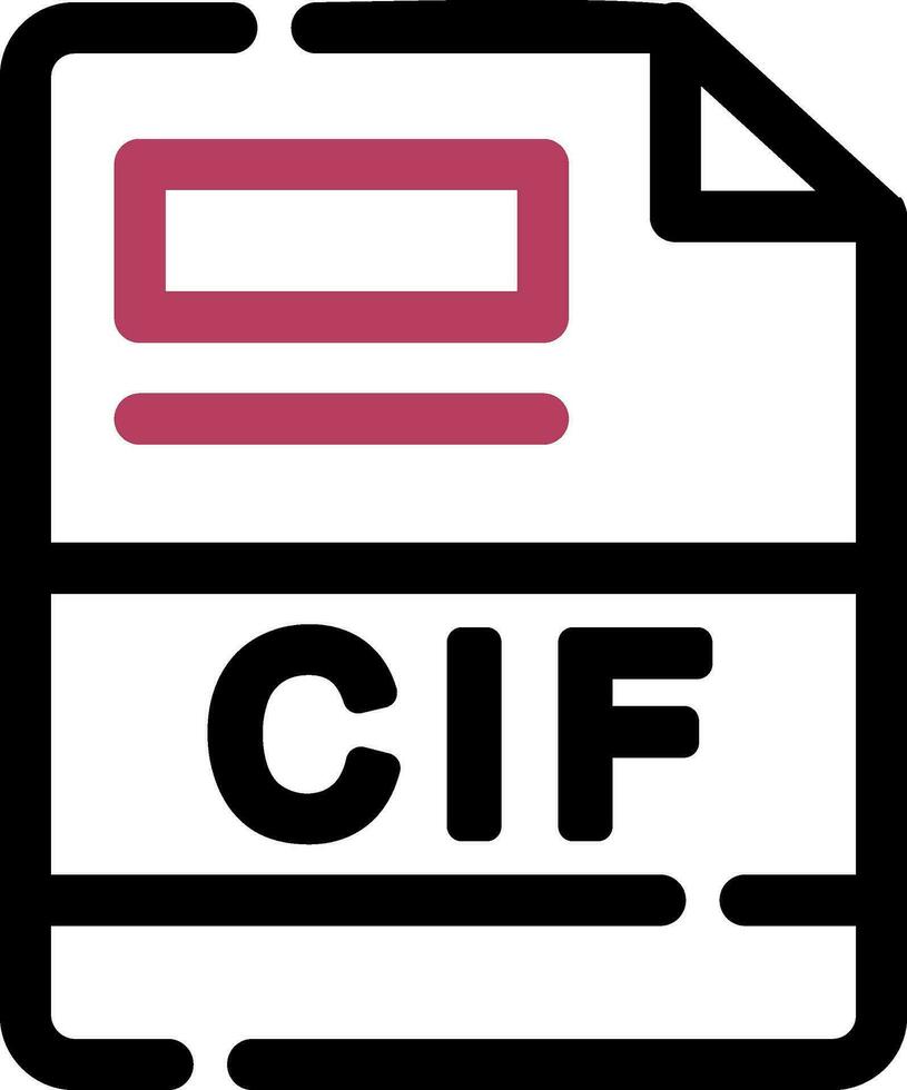 cif criativo ícone Projeto vetor