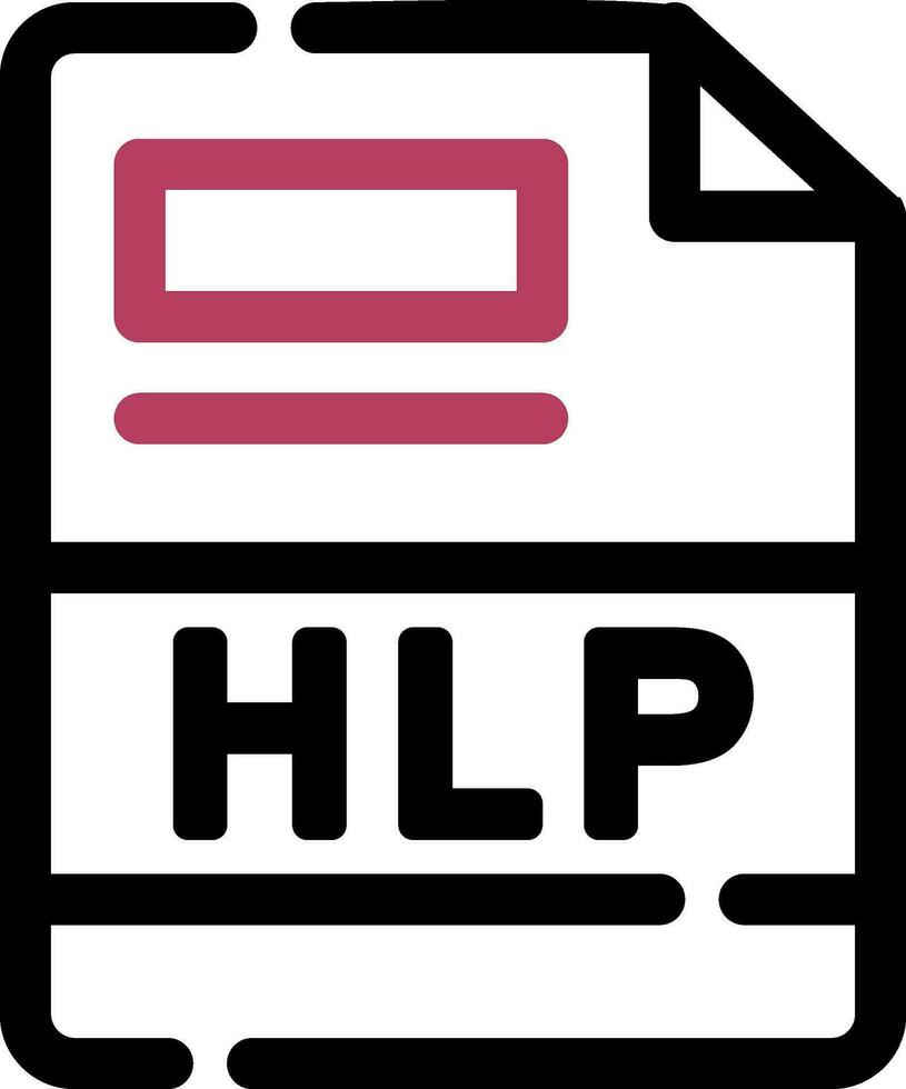 hlp criativo ícone Projeto vetor