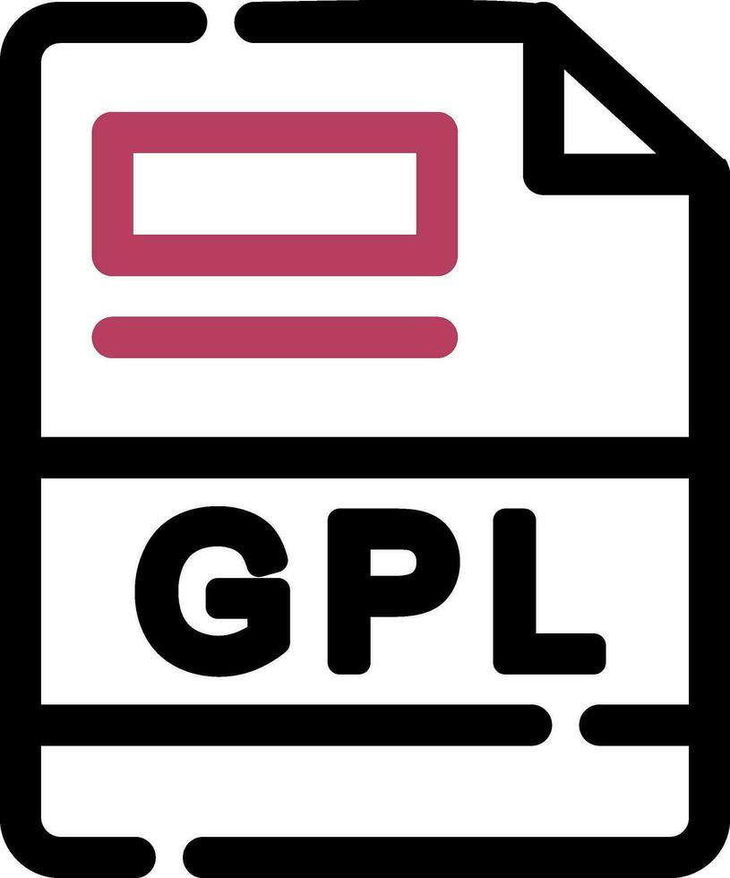 gpl criativo ícone Projeto vetor